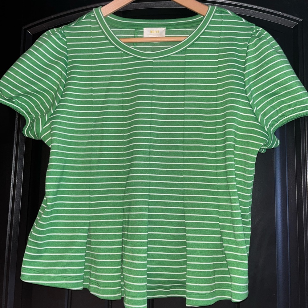 NWOT Anthropologie Maeve Peplum Blouse